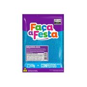 Confeito Faca Festa Micanga Azul 500g